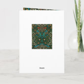 WILLIAM MORRIS "HAPPY BIRTHDAY" GREETING CARD KARTE (Rückseite)