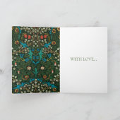 WILLIAM MORRIS "HAPPY BIRTHDAY" GREETING CARD KARTE (Innenseite)