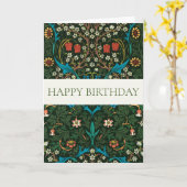 WILLIAM MORRIS "HAPPY BIRTHDAY" GREETING CARD KARTE (Gelbe Blume)
