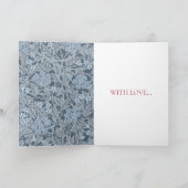 WILLIAM MORRIS "HAPPY BIRTHDAY" GREETING CARD KARTE (Innenseite)