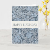 WILLIAM MORRIS "HAPPY BIRTHDAY" GREETING CARD KARTE (Gelbe Blume)