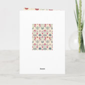 WILLIAM MORRIS "HAPPY BIRTHDAY" GREETING CARD KARTE (Rückseite)