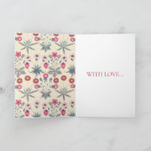 WILLIAM MORRIS "HAPPY BIRTHDAY" GREETING CARD KARTE (Innenseite)