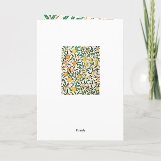 WILLIAM MORRIS "HAPPY BIRTHDAY" GREETING CARD KARTE (Rückseite)