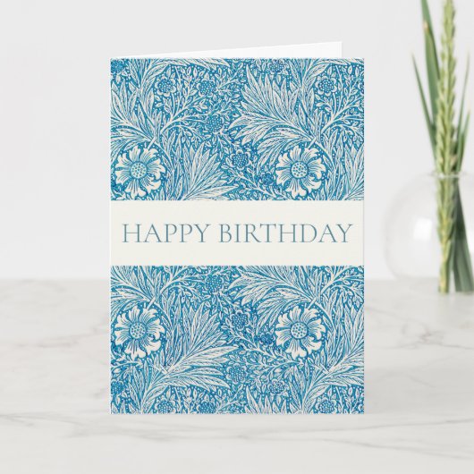 WILLIAM MORRIS "HAPPY BIRTHDAY" GREETING CARD KARTE (Vorderseite)