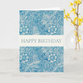WILLIAM MORRIS "HAPPY BIRTHDAY" GREETING CARD KARTE (Gelbe Blume)