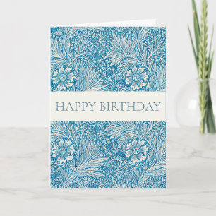 WILLIAM MORRIS "HAPPY BIRTHDAY" GREETING CARD KARTE