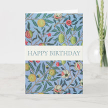 WILLIAM MORRIS "HAPPY BIRTHDAY" GREETING CARD