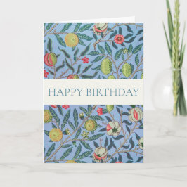 WILLIAM MORRIS "HAPPY BIRTHDAY" GREETING CARD KARTE
