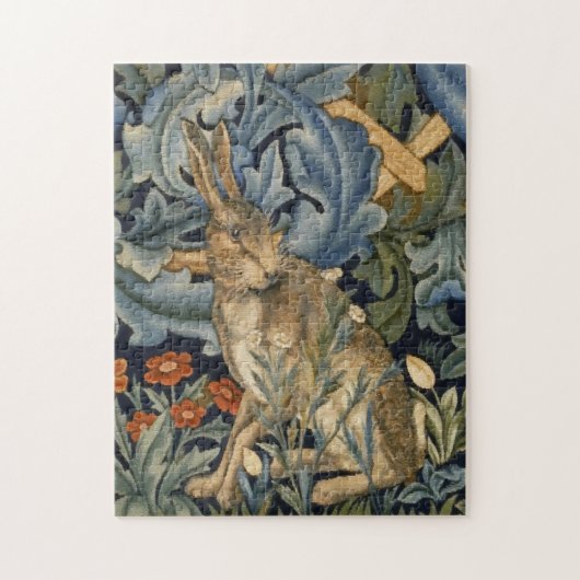 William Morris Hare in einem Wald Puzzle (Vertikal)