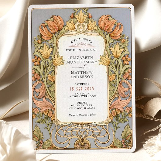 William Morris Herbst-Hochzeitseinladung Einladung