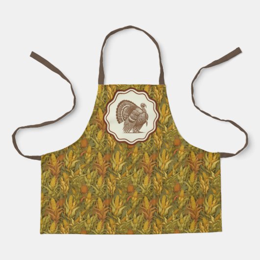 William Morris Herbst Truthahn Mais Schürze (Vorderseite)