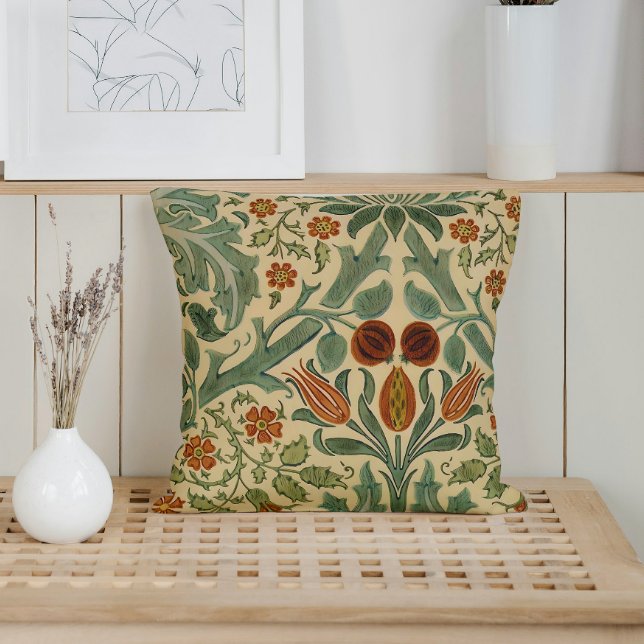 William Morris Herbstfarben Floral Kissen (Von Creator hochgeladen)