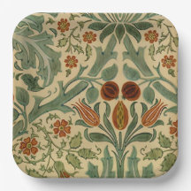 William Morris Herbstfarben, Vintage-Blumenmuster