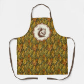 William Morris Herbstmais Eichhörnchen Retro  Schürze (Vorderseite)