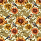 William Morris Herbstsonnenblumen Vögel Herbst Schürze