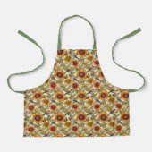 William Morris Herbstsonnenblumen Vögel Herbst Schürze (Vorderseite)