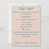 William Morris - Hintergrund und Berries Einladung (Rückseite)