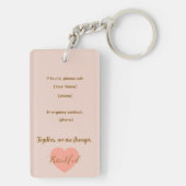 William Morris - Hintergrund und Berries Schlüsselanhänger (Rückseite)