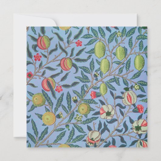 William Morris-Hochzeit Einladung (Rückseite)