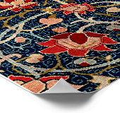 William Morris Holland Park Carpet Pattern Design Poster (Ecke)