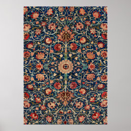 William Morris Holland Park Carpet Pattern Design Poster