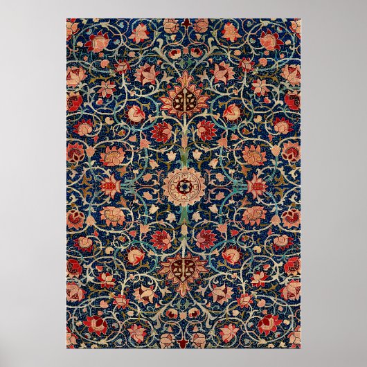 William Morris Holland Park Carpet Pattern Design Poster (Vorne)