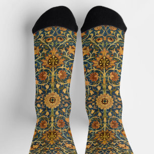 William Morris Holland Park Navy Teppich Kunst Socken