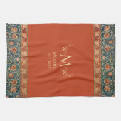 William Morris Holland Park Orange Individuelle Na Geschirrtuch (Horizontal)