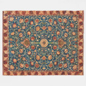 William Morris. Holland Park Tepet. Fleecedecke (Vorderseite (Horizontal))