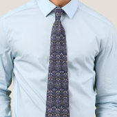 William * Morris Honey Comb Floral Blue Krawatte