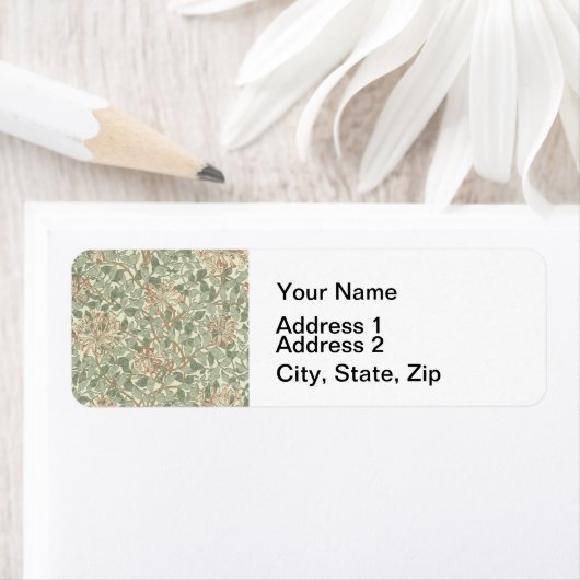 William Morris Honeysuckle Blume Wallpaper (Insitu)