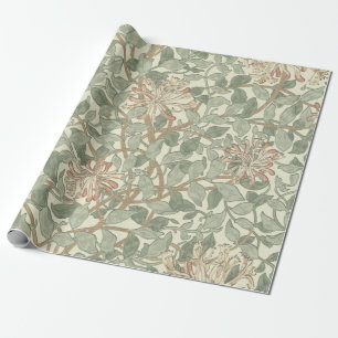 William Morris Honeysuckle Blume Wallpaper Geschenkpapier