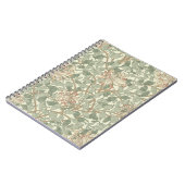 William Morris Honeysuckle Blume Wallpaper Notizblock (Linke Seite)