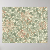 William Morris Honeysuckle Blume Wallpaper Poster (Vorne)