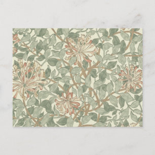 William Morris Honeysuckle Blume Wallpaper Postkarte