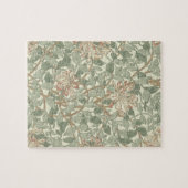 William Morris Honeysuckle Blume Wallpaper Puzzle (Horizontal)