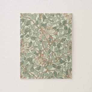 William Morris Honeysuckle Blume Wallpaper Puzzle