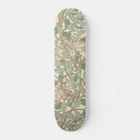 William Morris Honeysuckle Blume Wallpaper Skateboard (Vorderseite)