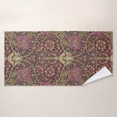 William Morris, Honeysuckle, Blumenmuster, Kunst Badehandtuch (Badehandtuch)