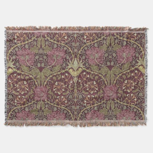 William Morris, Honeysuckle, Blumenmuster, Kunst Decke (Vorderseite)