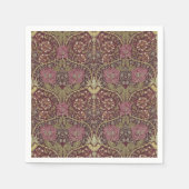 William Morris, Honeysuckle, Blumenmuster, Kunst Serviette (Vorderseite)