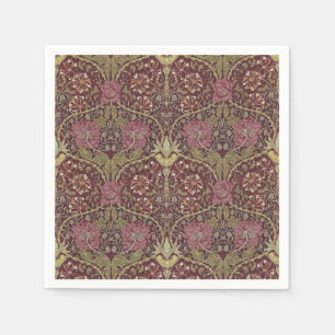 William Morris, Honeysuckle, Blumenmuster, Kunst Serviette