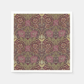 William Morris, Honeysuckle, Blumenmuster, Kunst Serviette