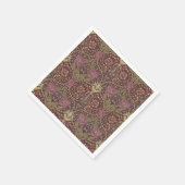 William Morris, Honeysuckle, Blumenmuster, Kunst Serviette (Ecke)