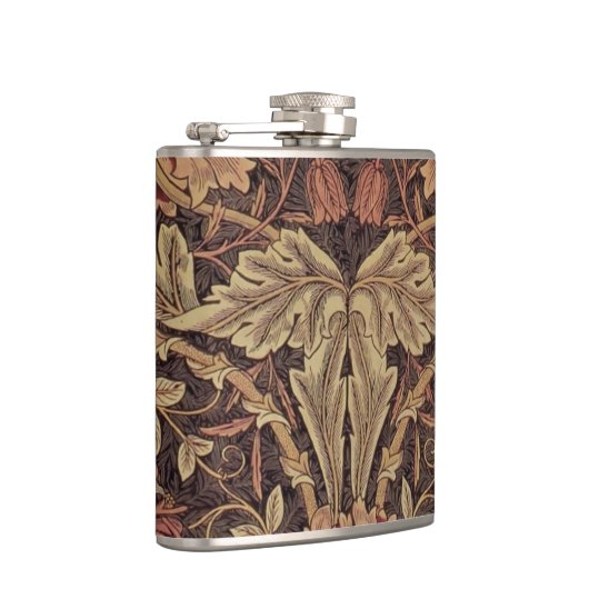 William Morris Honeysuckle Classic Flachmann (Rechts)
