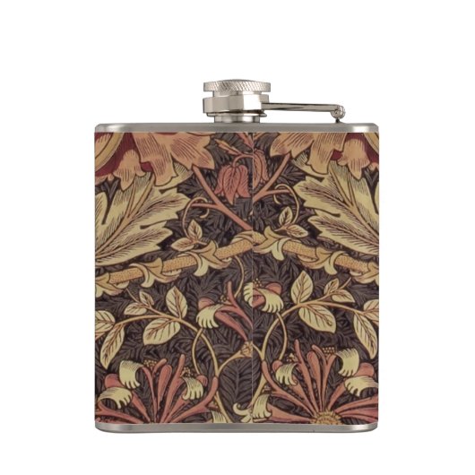 William Morris Honeysuckle Classic Flachmann (Rückseite)