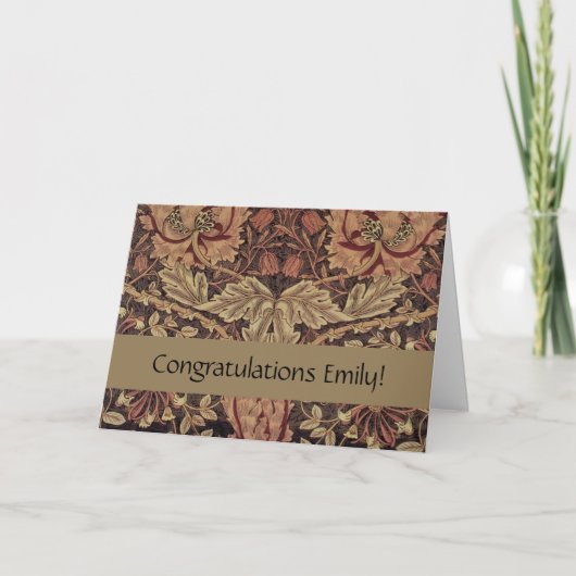 William Morris Honeysuckle Classic Karte (Vorderseite)