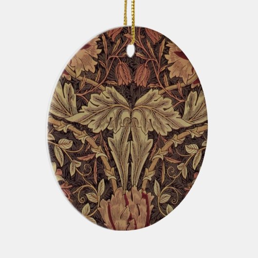 William Morris Honeysuckle Classic Keramik Ornament (Rechts)