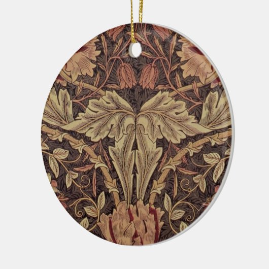 William Morris Honeysuckle Classic Keramik Ornament (Links)